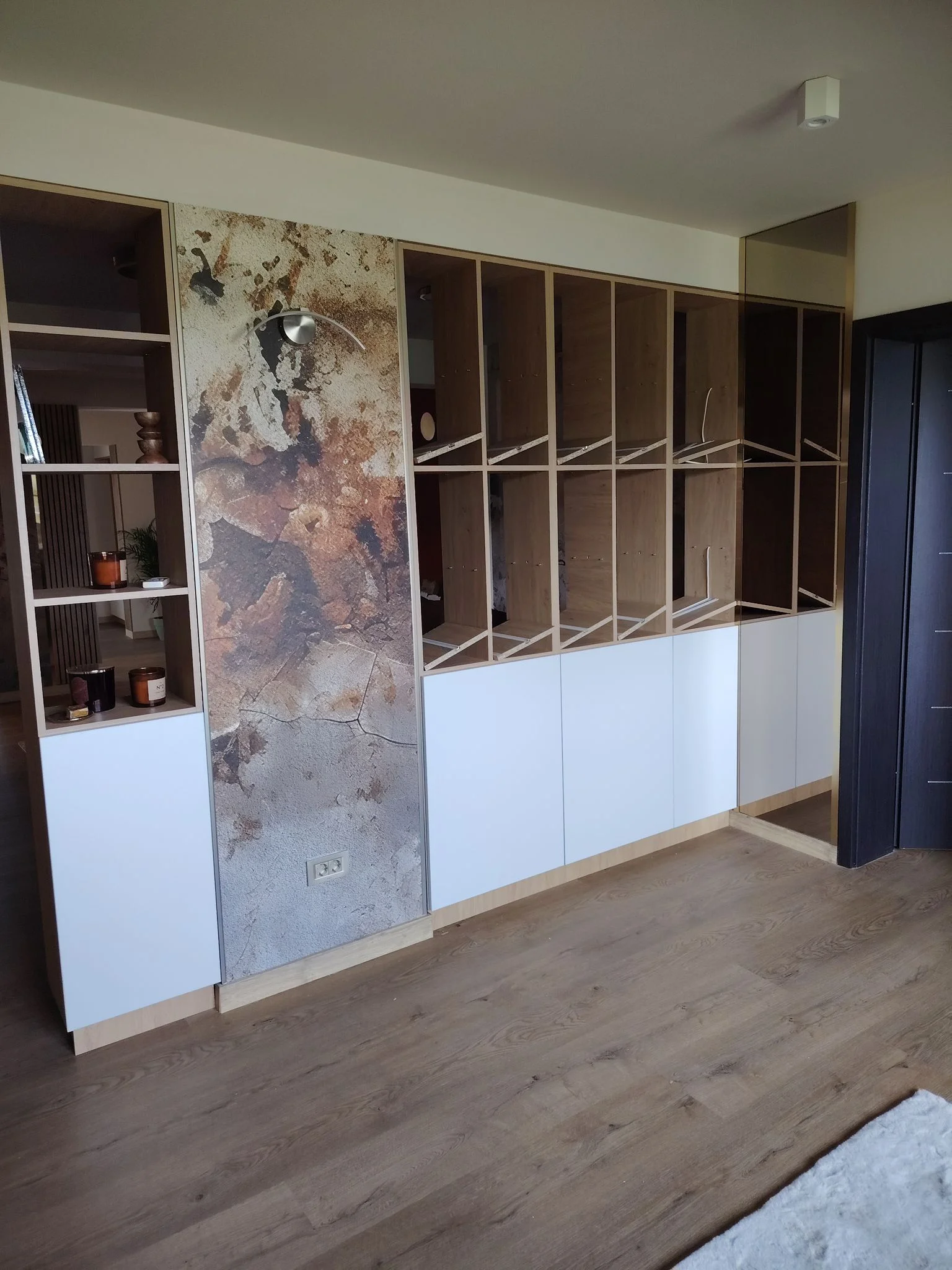 Dressing deschis rafturi panou decorativ